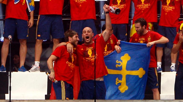 Pepe Reina, el alma de la fiesta de la selecci&oacute;n