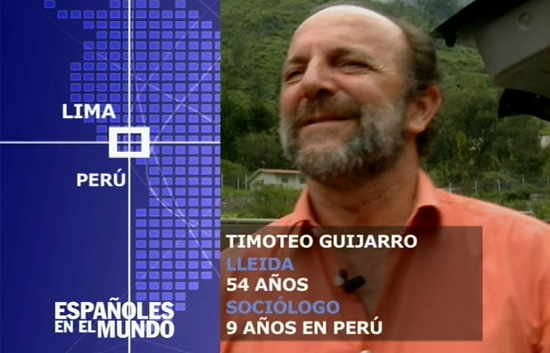 Espa&ntilde;oles en el mundo - Per&uacute; - Timoteo