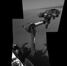 Primer despliegue del brazo de Curiosity