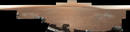 Panor&aacute;mica del punto de aterrizaje de Curiosity con Aeolis Mons, al que la NASA llama Monte Sharp, al fondo