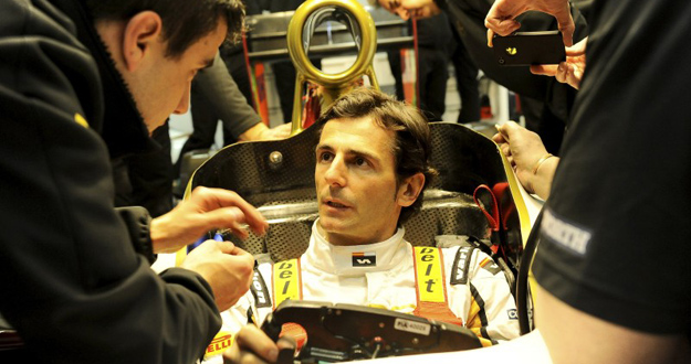 El piloto espa&ntilde;ol de HRT, Pedro Mart&iacute;nez de la Rosa.