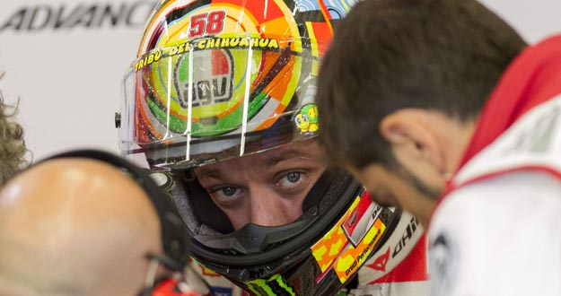 El piloto italiano de Ducati Valentino Rossi.