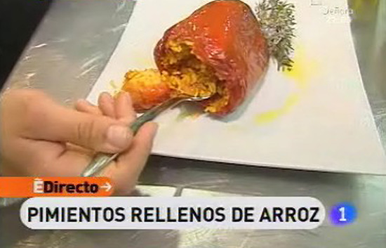 Espa&ntilde;a Directo - Pimientos rellenos de arroz