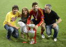 Piqu&eacute; ha compartido con su familia la victoria