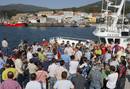 Piquetes en el puerto de Portos&iacute;n