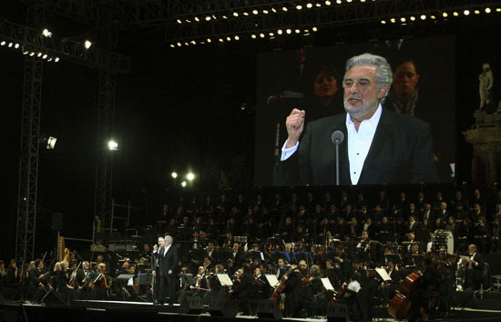 M&aacute;s de 200.000 personas disfrutan de la voz de Pl&aacute;cido Domingo en M&eacute;xico
