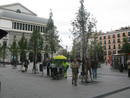 La Plaza de &Oacute;pera amanece sin carteles electorales el primer d&iacute;a de campa&ntilde;a