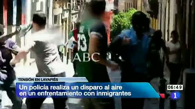 Video: La Polic&iacute;a dispara en Madrid