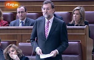 Ver v&iacute;deo  'La pol&iacute;tica exterior enfrenta a Zapatero y Rajoy en el Congreso'