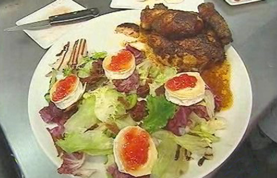 Espa&ntilde;a Directo - Pollo asado con queso de cabra