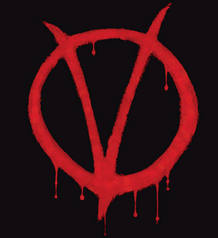 La popular 'V de Vendetta'