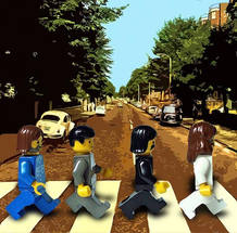 La portada de Abbey Road ha sido imitada por muchos como los personajes de Lego La portada de Abbey Road ha sido imitada por muchos como los personajes de Lego