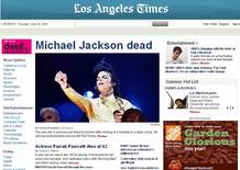 Portada de Los Angeles Times