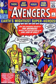 Portada del Nº1 de 'Los vengadores' de Stan Lee y Jack Kirby (1963) Portada del Nº1 de 'Los vengadores' de Stan Lee y Jack Kirby (1963)