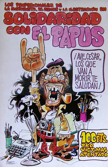 Portada de la edici&oacute;n especial de 'El Papus' tras el atentado de 1977