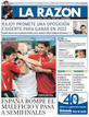 Portada de la edici&oacute;n impresa de La Raz&oacute;n