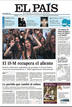 Portada de El Pa&iacute;s en el primer aniversario del 15M