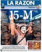 Portada de La Raz&oacute;n en el primer aniversario del 15M