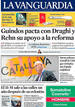 Portada de La Vanguardia en el primer aniversario del 15M