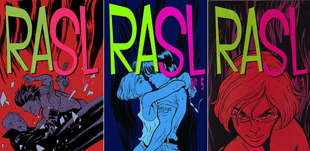 Portadas de la edici&oacute;n original de 'Rasl', de Jeff Smith