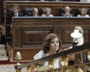 La portavoz del PP en el Congreso, Soraya S&aacute;enz de Santamar&iacute;a, al comienzo de la segunda jornada