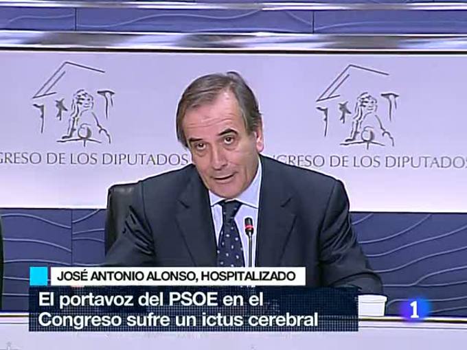 Ir al Video&nbsp;El portavoz del PSOE en el Congreso, Jos&eacute; Antonio Alonso, hospitalizado por un ictus