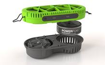 La pila de combustible o PowerPukk es intercambiable y tiene la misma duración y algo más potencia que 6 pilas AA alcalinas convencionales.