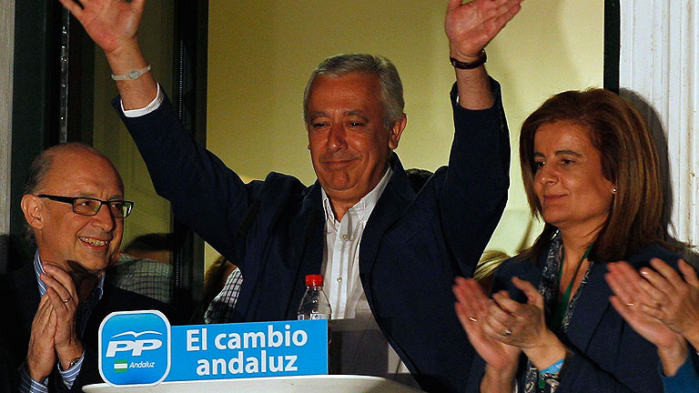 El PP gana en Andaluc&iacute;a, pero no consigue mayor&iacute;a absoluta