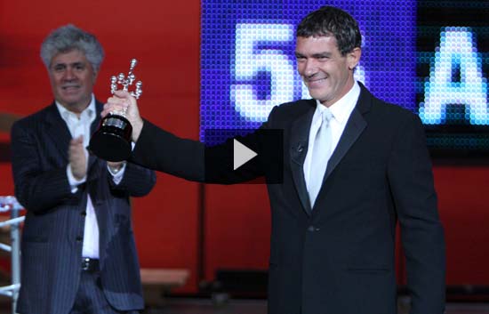 Festival de cine de San Sebasti&aacute;n 2008 - Gala de entrega del Premio Donostia 2008 a Antonio Banderas