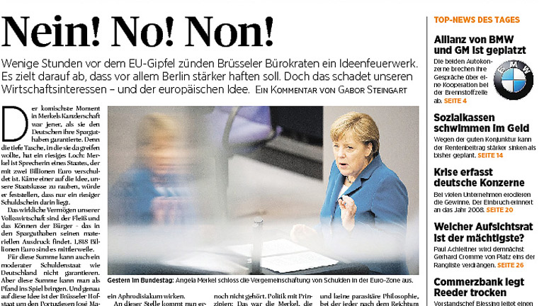 La prensa alemana trata la cumbre europea