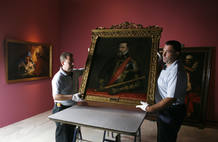 Preparan la exposici&oacute;n para mostrar la 'Colecci&oacute;n Casa de Alba'