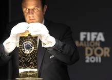 PREPARATIVOS PARA LA GALA DEL BAL&Oacute;N DE ORO DE LA FIFA 2011