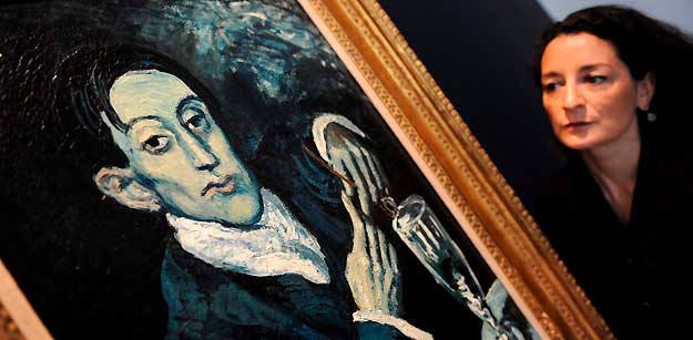 PRESENTACI&Oacute;N DEL CUADRO DE PICASSO 'EL BEBEDOR DE ABSENTA'