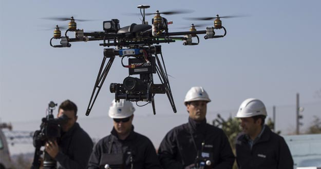 presentación de los drones que Endesa utiliza para intentar el estado de la red eléctrica.