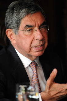 El presidente costarricense, &Oacute;scar Arias