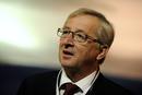 El presidente del Eurogrupo, Jean-Claude Juncker, despu&eacute;s de reunirse con l&iacute;deres de la UE y el FMI