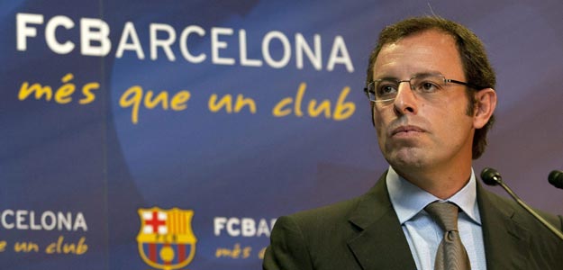 El presidente del FC. Barcelona, Sandro Rosell, en una imagen de archivo.