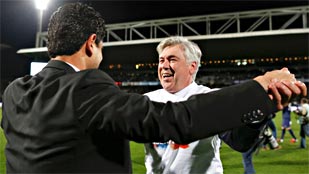 El presidente del PSG: "Creo que Ancelotti tiene firmado un precontrato" El presidente del PSG: "Creo que Ancelotti tiene firmado un precontrato"