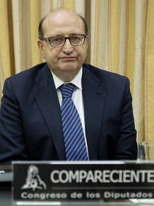 El presidente del Tribunal de Cuentas, Ramón Álvarez de Miranda, en el Congreso