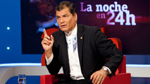 El presidente de Ecuador, Rafael Correa: 