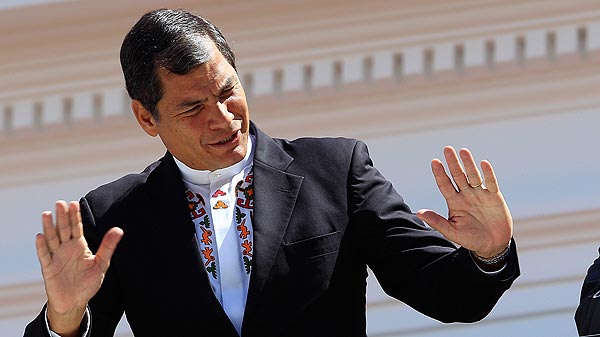 El presidente de Ecuador, Rafael Correa