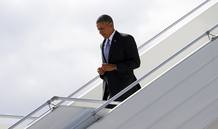 El presidente de EE.UU., Barack Obama, llega a San Petersburgo, Rusia, para la cumbre del G20