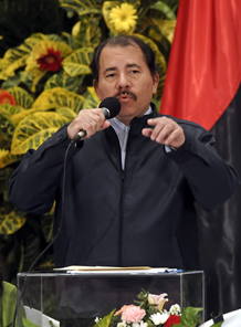 El presidente de Nicaragua, Daniel Ortega