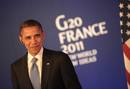 El presidente Obama escucha a su hom&oacute;logo franc&eacute;s, Nicolas Sarkozy