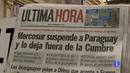 Ir al Video&nbsp;El presidente de Paraguay dice que su prioridad es evitar una "guerra civil" y luego el exterior