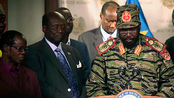 El presidente de Sudán del Sur, Salva Kiir, explica el 16 de diciembre las circunstancias del golpe de Estado frustrado