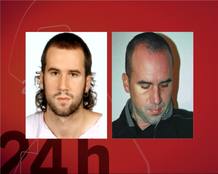 El presunto etarra Garikoitz Aspiazu, alias 'Txeroki', en una imagen de 2002 (izquierda), y en una foto tomada tras su detenci&oacute;n en Francia (derecha).