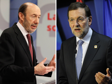 Primer cara a cara de Rajoy y Rubalcaba en el Congreso