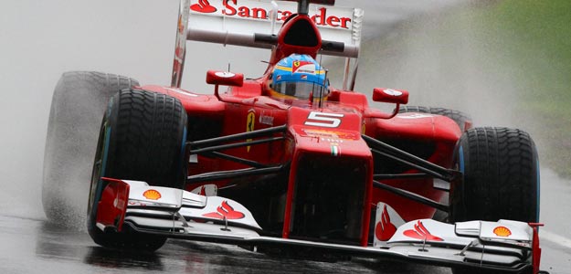 El piloto español de Fórmula 1 Fernando Alonso, de la escudería Ferrari, durante los entrenamientos de Silverstone El piloto español de Fórmula 1 Fernando Alonso, de la escudería Ferrari, durante los entrenamientos de Silverstone