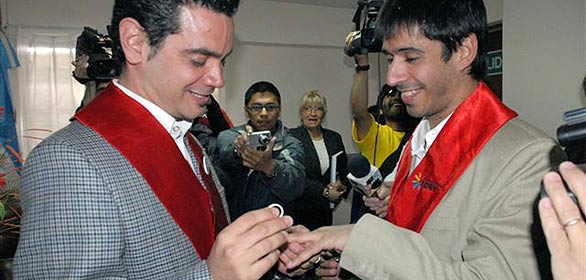 Primer matrimonio gay en América Latina Primer matrimonio gay en América Latina